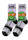 Light Purple Turtle Cartoon Socks