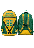 Green & Yellow Sports Backpack  Ryan Corporation x Andas Club