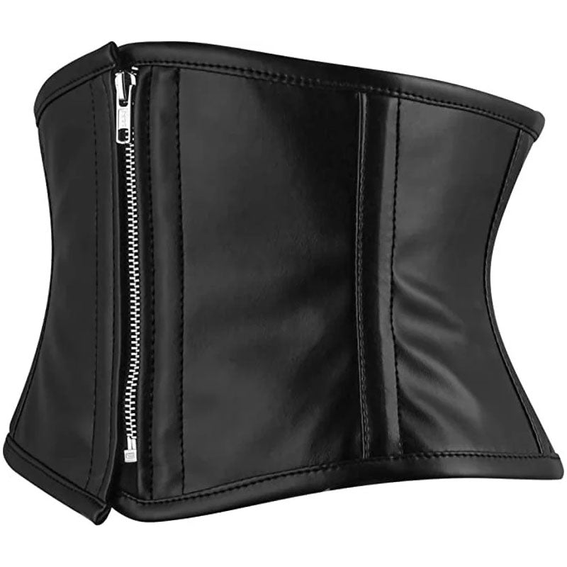 Handmade Faux Leather Underbust Corset  Waist Slimming & Body Shaping Corset