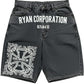 Washed Black "Based" Denim Shorts Ryan Corporation