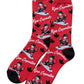 Red Hockey Cartoon Sock  Ryan Corporation