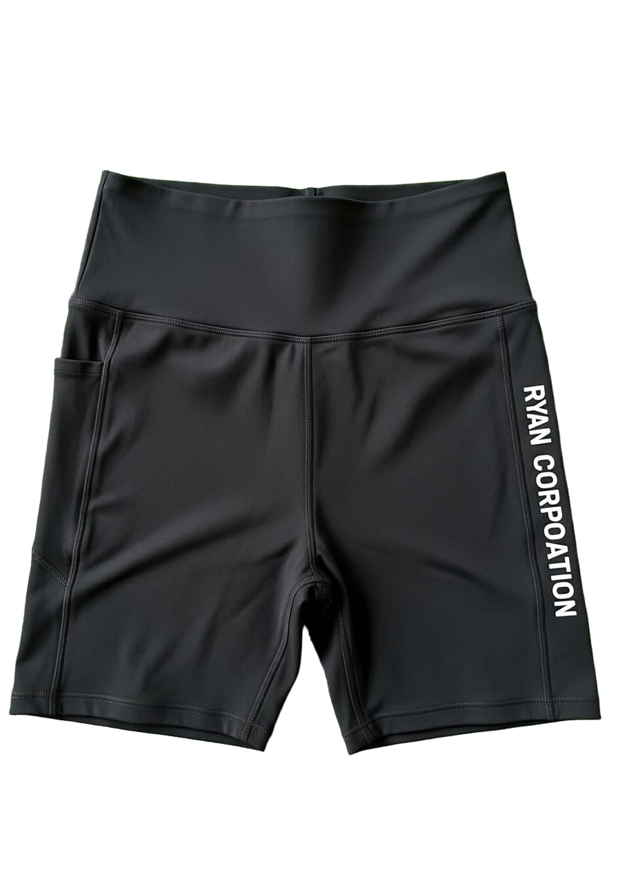Women’s High-Waisted Biker Shorts Matte Black
