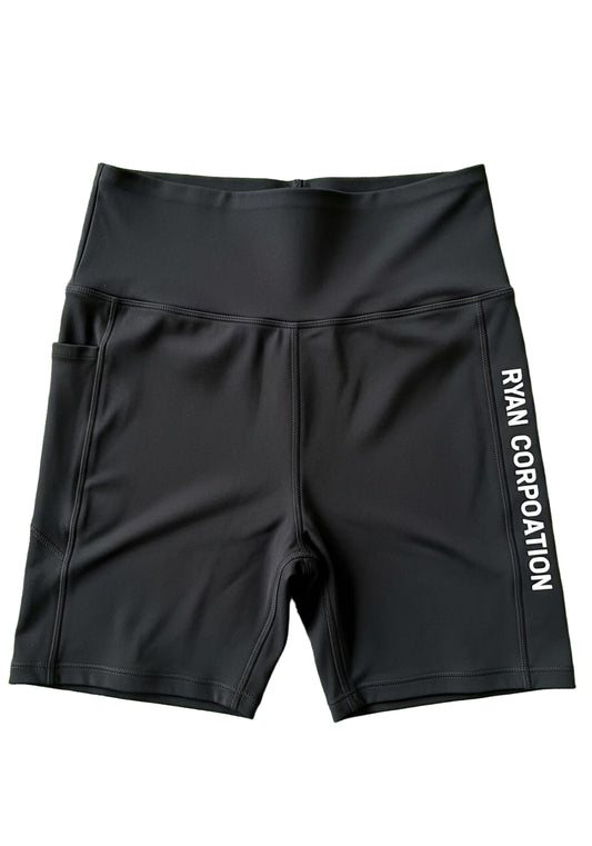 Women’s High-Waisted Biker Shorts Matte Black