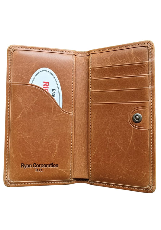 Tan Leather Bifold Wallet