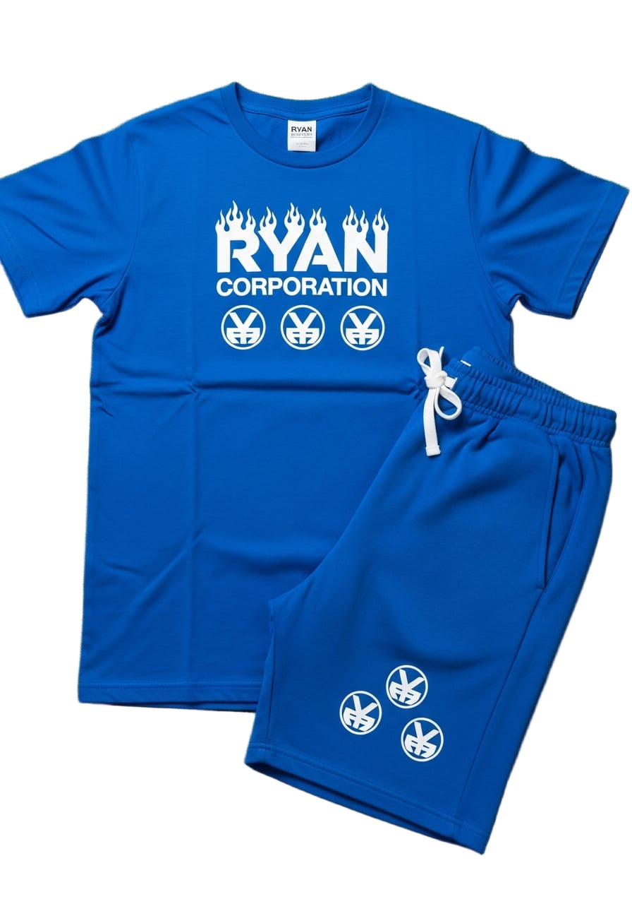 Ryan Corporation Royal Blue T-Shirt & Shorts Set