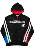 Ryan Corporation Black & Red Hooded Jacket