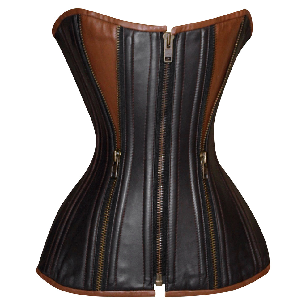 Handmade Real Leather Halfbust Corset  Waist Shaping & Gothic Elegance