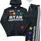Ryan Corporation Black Rhinestone Tracksuit