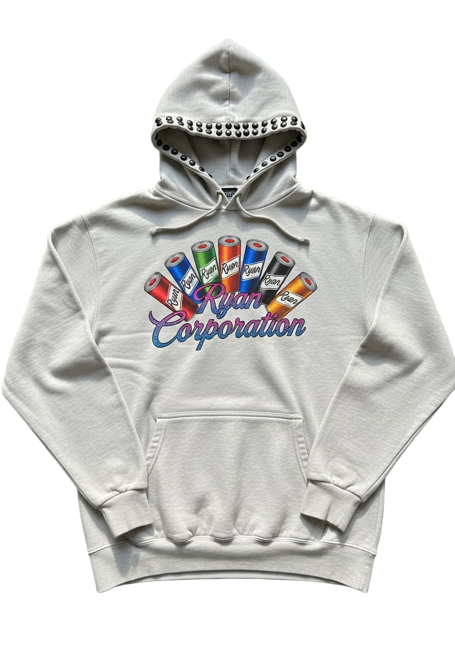 Ryan Corporation Light Gray Graphic Hoodie