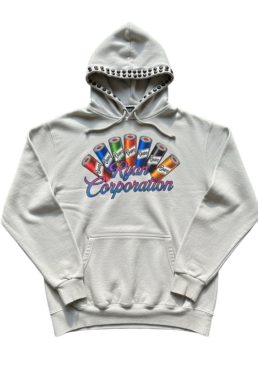 Ryan Corporation Light Gray Graphic Hoodie