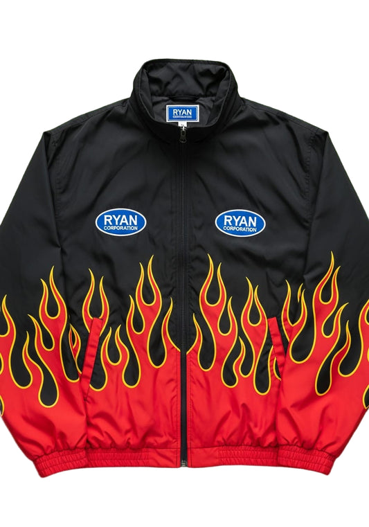 RYAN Flame Zip-Up Jacket  Bold Streetwear Style