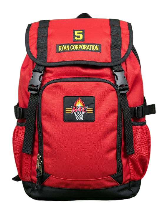 Red & Black Backpack with Ryan Corporation Logo