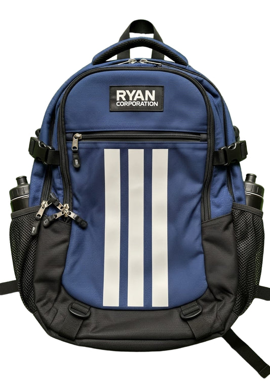 Black Duffel Bag with White Logo