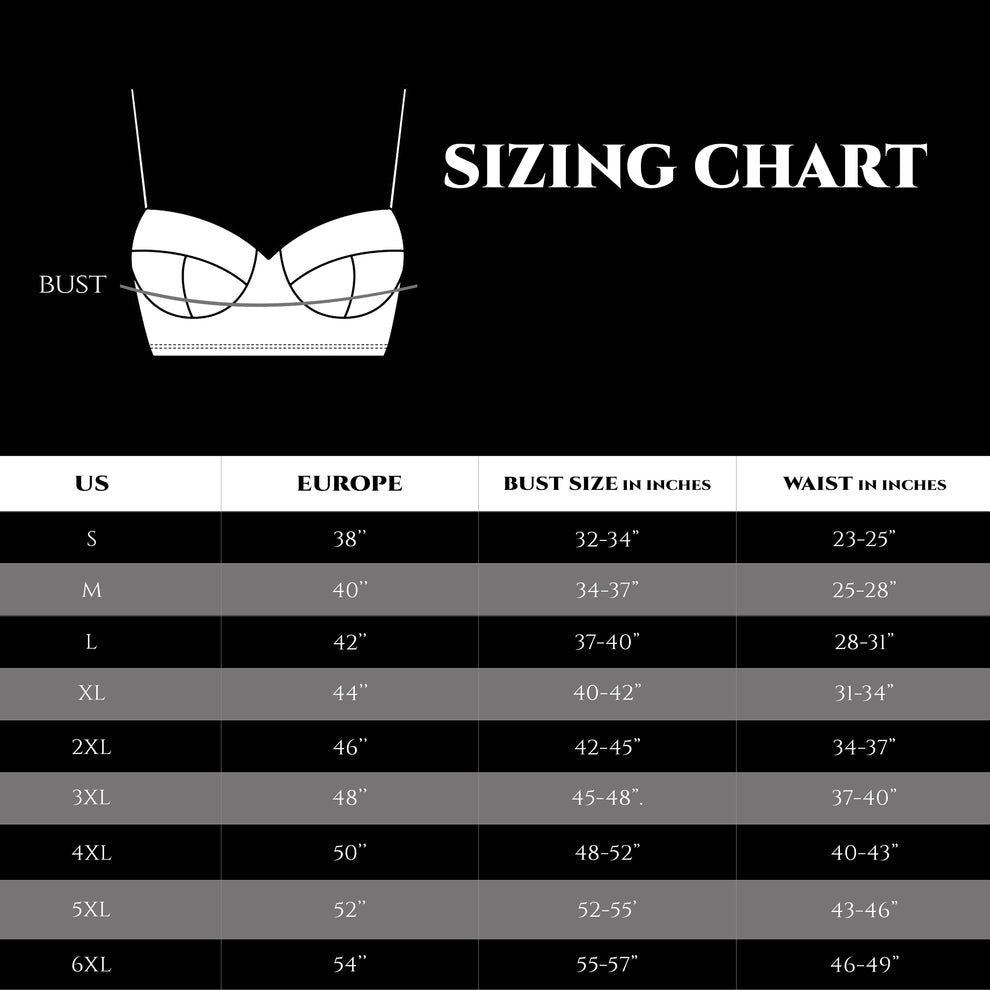 Handmade PVC Bustier Top  Classy Shaping & Stylish with Removable Straps