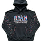 Ryan Corporation Black Graphic Fleece Hoodie