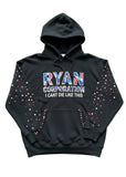 Ryan Corporation Black Graphic Fleece Hoodie