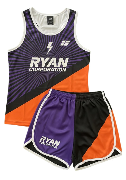 Ryan Corporation Athletic Uniform Tank & Shorts Set