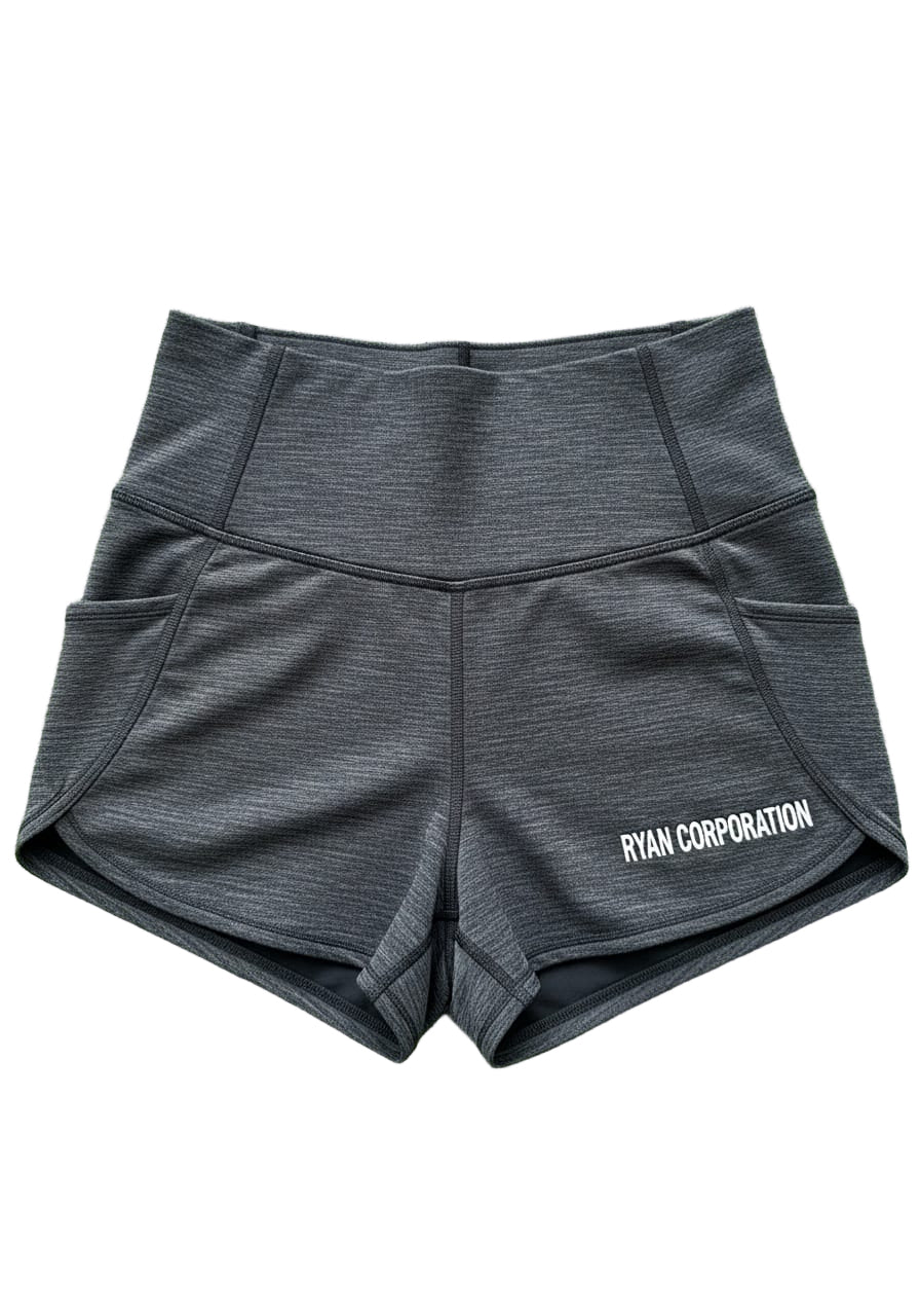 Women’s High-Waisted Athletic Shorts Dark Heather