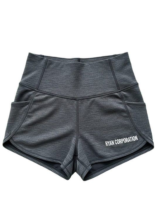 Women’s High-Waisted Athletic Shorts Dark Heather