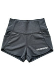 Women’s High-Waisted Athletic Shorts Dark Heather