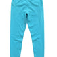 Aqua Blue High-Waist Leggings with Side Pockets