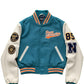 Teal & Cream Varsity Jacket  Ryan Corporation