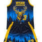 Ryan Corporation Bucks Dark Blue Basketball Uniform