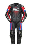 Perforated One Piece Leather Racing Suit