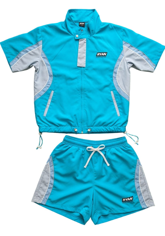 Ryan Corporation Turquoise Two-Piece Athletic Set