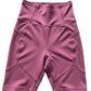 Women’s Athletic Shorts Plum with White Lettering