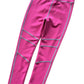 Bright Pink Leggings with Gray Seams