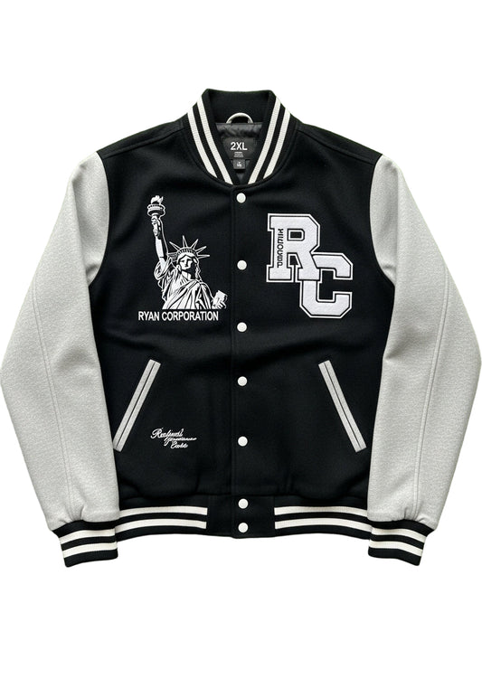 Black & Grey RC Varsity Jacket – Liberty Edition