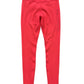 Vibrant Red Leggings with Side Branding