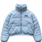 Light Blue Cropped Puffer Jacket