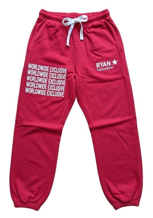 Crimson Red "WORLDWIDE EXCLUSIVE Sweatpants