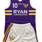 Ryan Corporation Purple & White Sports Uniform