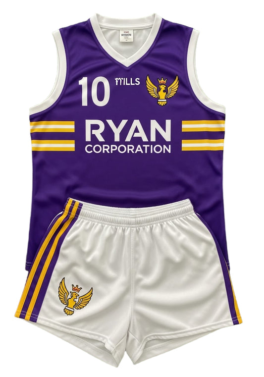 Ryan Corporation Purple & White Sports Uniform